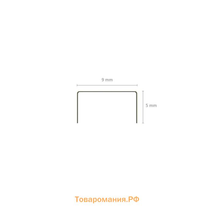 Скобы для степлера ErichKrause № 10, омедненные, цветные, 1000 штук