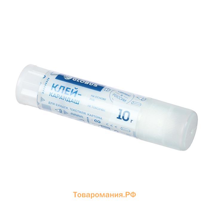 Клeй-карандаш PVA "Школьный" GLOBUS, 10 г