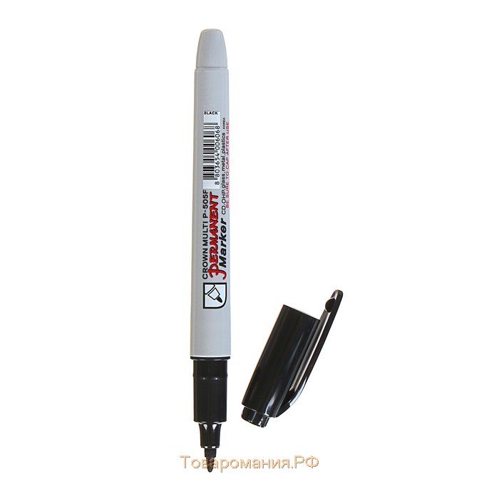 Маркер перманентный Crown Multi Marker Super Slim, 1.0 мм, пулевидный, чёрный