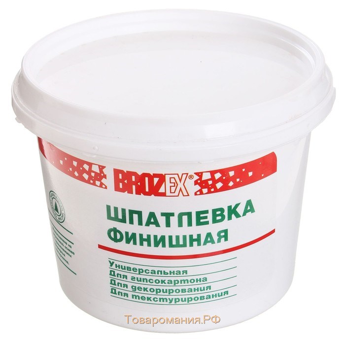 Шпатлёвка финишная универсальная Brozex, 0,8 кг