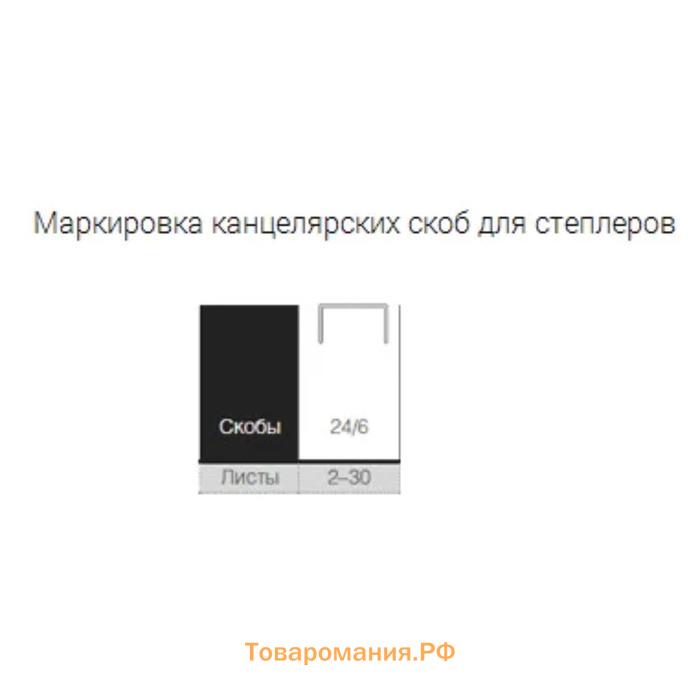 Скобы для степлера №24/6, оцинкованные, 1000 штук