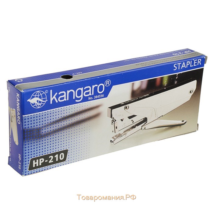 Степлер плаер №24/6 до 30-40 листов Kangaro HP-210, скобы 24/6-24/8, 26/6-26/8, МИКС