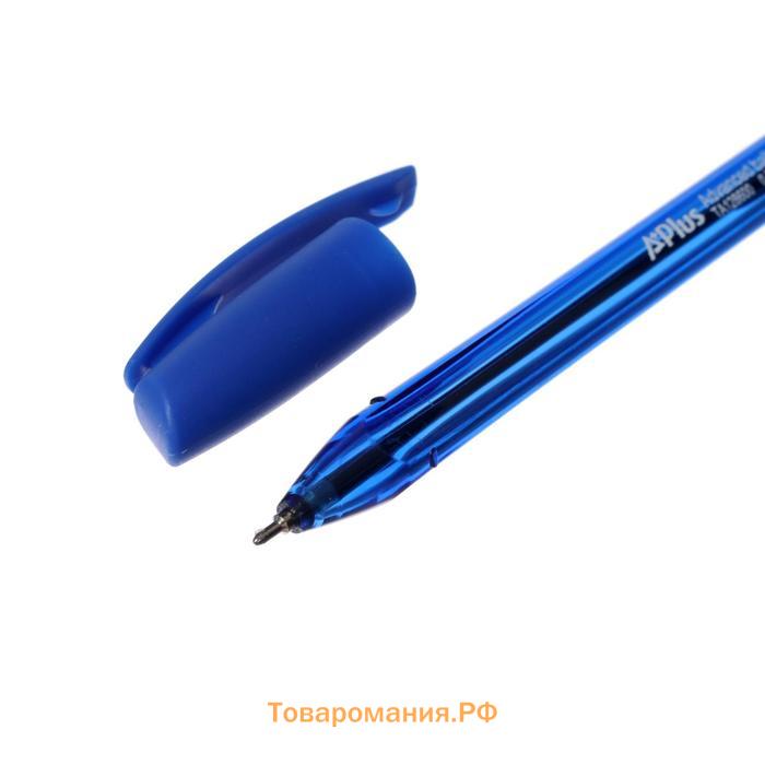 Ручка шариковая Beifa Advanced Ball Pens, трехгранная, узел 0.7, чернила синие на масляной основе, микс