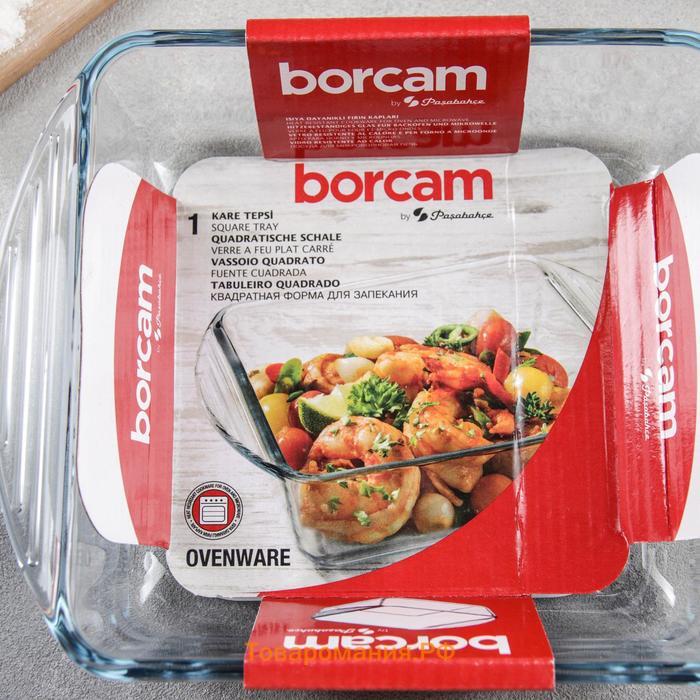 Форма для запекания и выпечки из жаропрочного стекла Borcam, 1,04 л, 21×16,5 см, без крышки