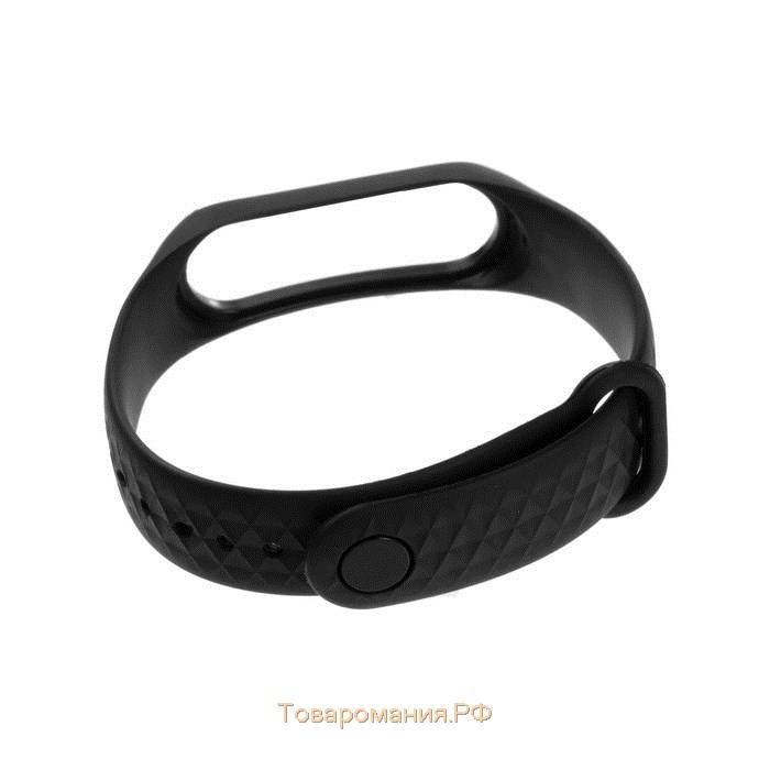 Ремешок для фитнес-браслета Mi Band 3/4 Luazon, ребристый, черный