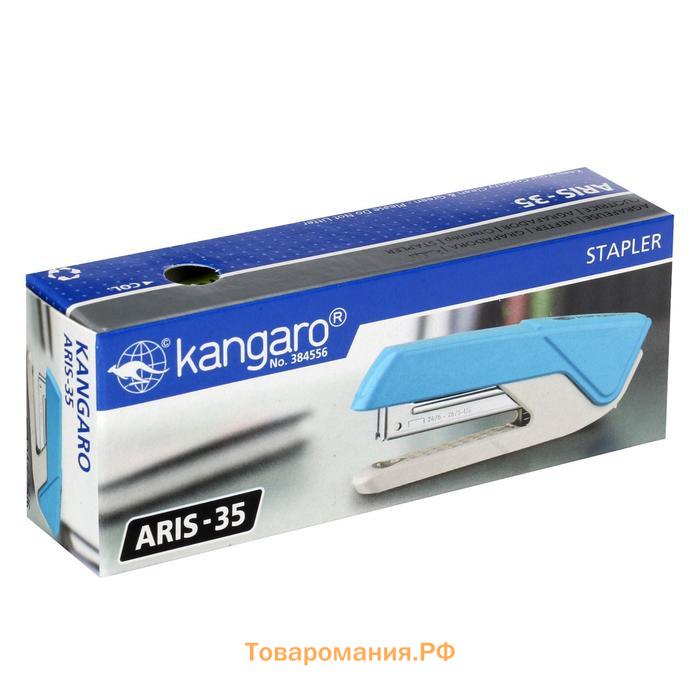 Степлер №24-26/6 на 30 листов Kangaro DS-35, металлический, микс