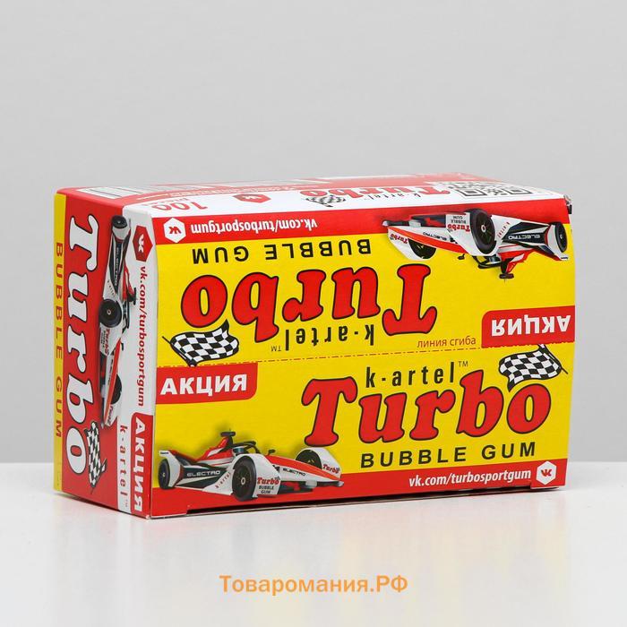 Жевательная резинка Turbosport racing со вкусом дыни апельсин яблока персика, 4,5 г