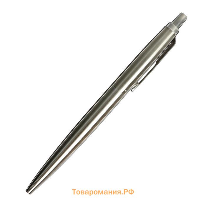 Ручка шариковая Parker Jotter XL Monochrome Stainless Steel CT , корпус из нержавеющей стали серебристый, синие чернила