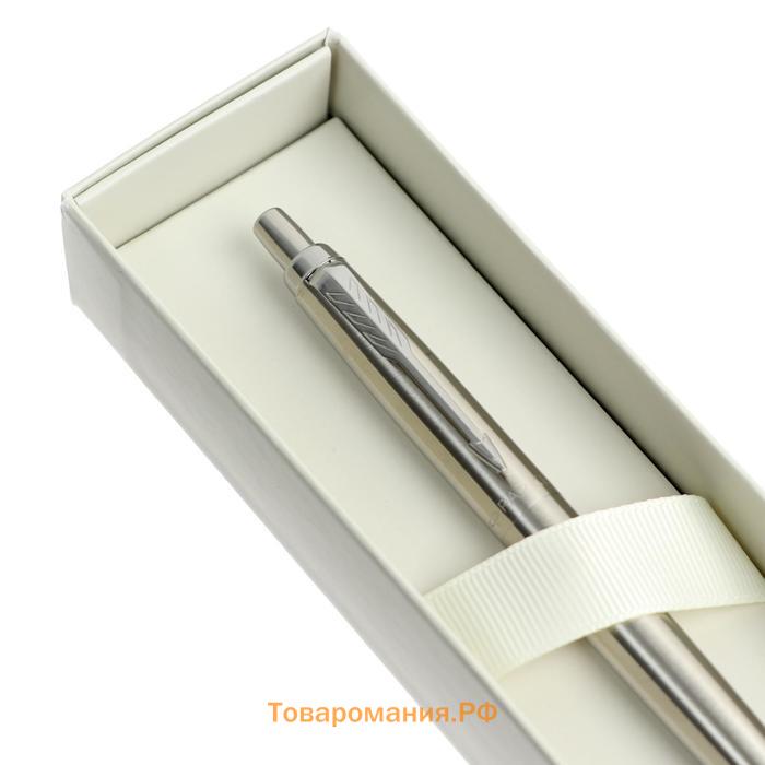 Ручка шариковая Parker Jotter XL Monochrome Stainless Steel CT , корпус из нержавеющей стали серебристый, синие чернила