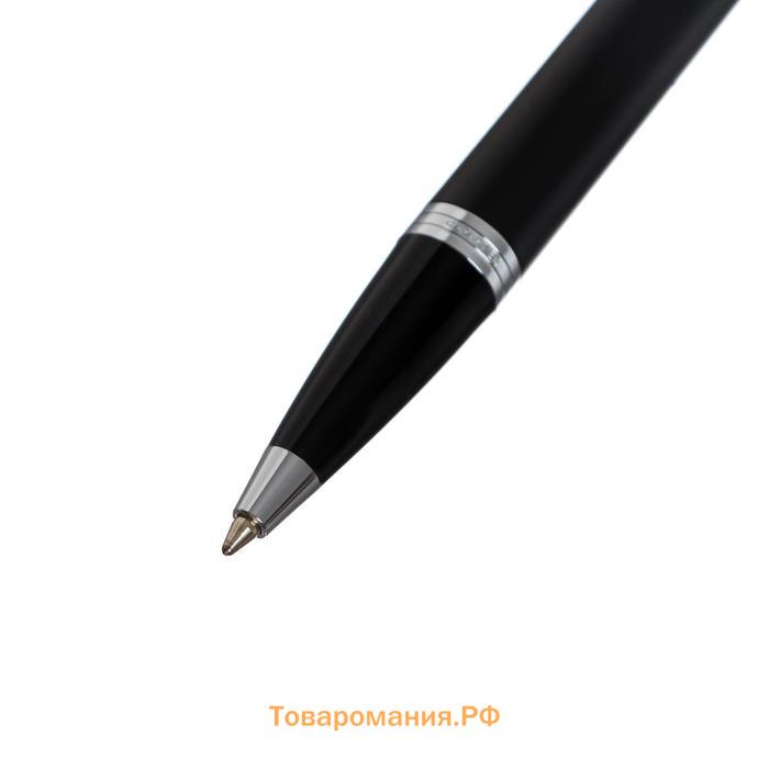 Ручка шариковая Parker IM Essential K319 Matte Black CT М 1.0 мм, корпус из латуни, синие чернила