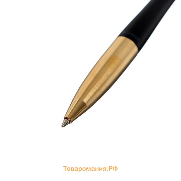 Ручка шариковая Parker Urban Core K314 Muted Black GT М, 1.0 мм, корпус из латуни, синие чернила