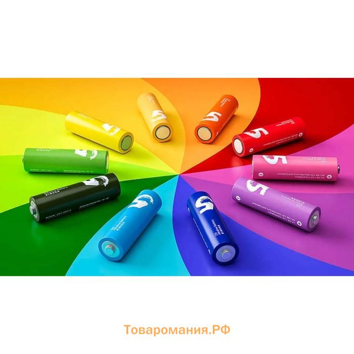 Батарейка алкалиновая Xiaomi ZMI Rainbow Zi5, AA, LR6-24BOX, 1.5 В, 24 шт.