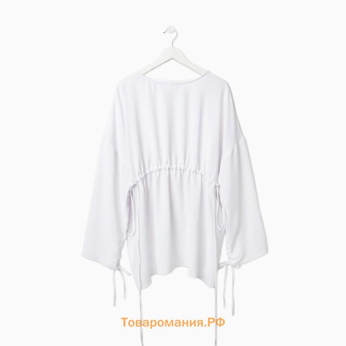 Костюм женский (туника, брюки) MINAKU: Casual Collection цвет белый, размер 52