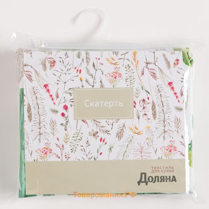 Скатерть  Кактусы 145*300 см, 100% п/э