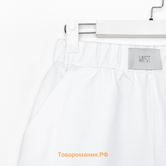 Костюм женский (толстовка и шорты) MIST, р. 40-42, белый