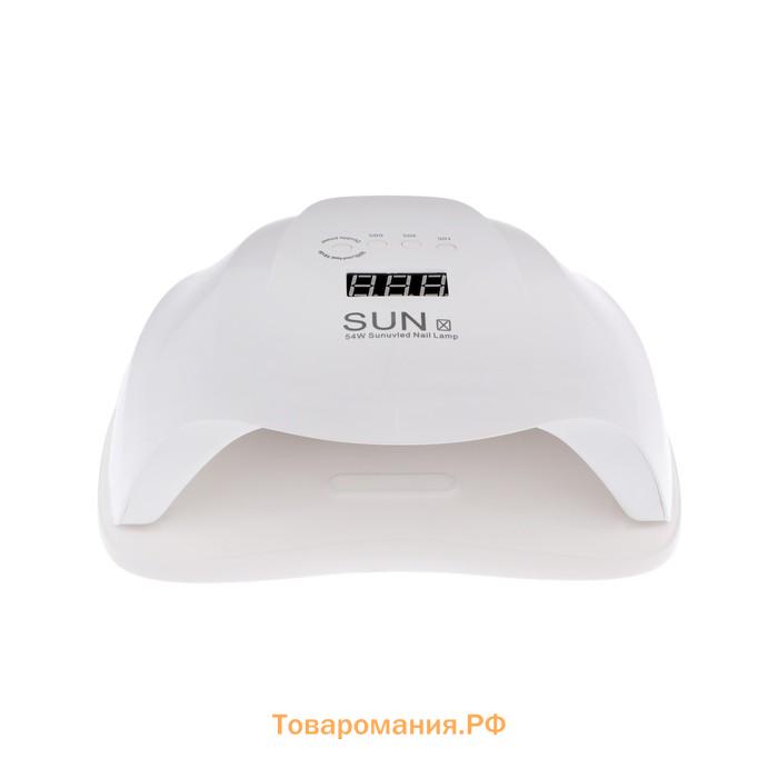 Лампа для гель-лака JessNail SUN X BL, UV/LED, 54 Вт, 36 диодов, таймер 10/30/60 сек, белая