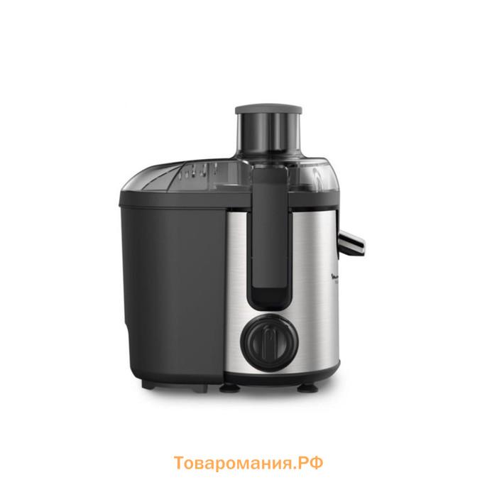 Соковыжималка Moulinex JU420D10, центробежная, 400 Вт, 2 скорости, 1.25 л, серебристая