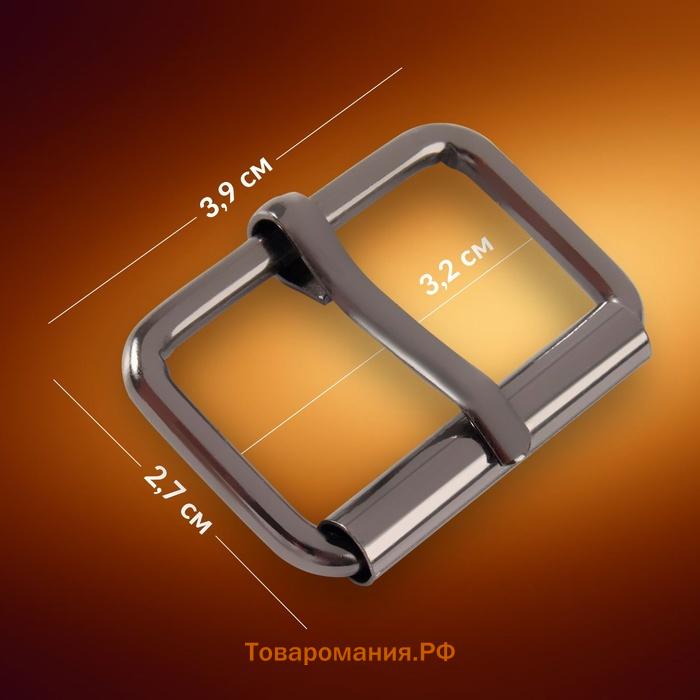 Пряжка проволочная, 3,9 × 2,7 см, 32 мм, 5 шт, эконом, цвет чёрный никель