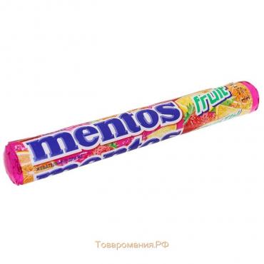 Жевательная конфета Mentos, фрукты, 37 г