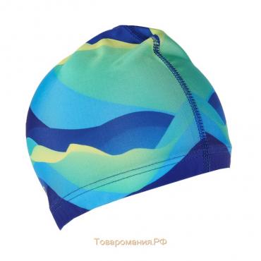 Шапочка для плавания взрослая ONLYTOP Swim, тканевая, обхват 54-60 см