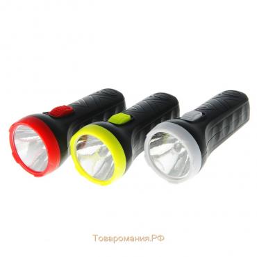 Фонарь ручной "Светлячок", 1 LED, 14.5 х 5.5 х 4 см, микс