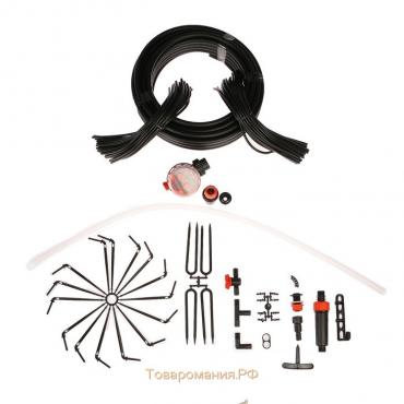 Набор капельного полива от ёмкости, на 60 растений, с таймером, «Жук»