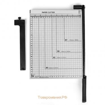 Сабельный резак для бумаги A4, до 10 листов, металлическая основа, длина реза 320 мм