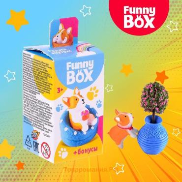 Игрушка - сюрприз Funny Box «Собачки»: фигурка, радуга, наклейки, инструкция, МИКС