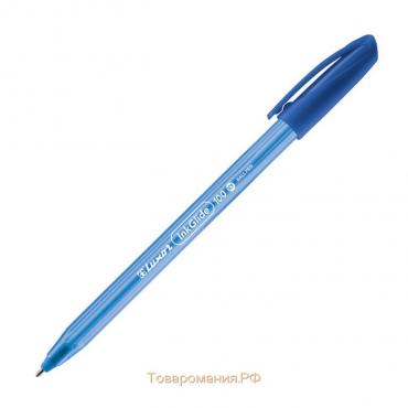 Ручка шариковая Luxor InkGlide 100 Icy синяя, 0,7мм, трехгран 16702/12 Bx