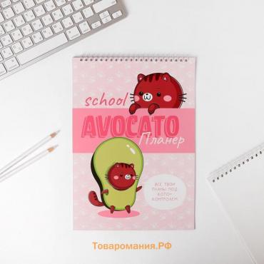 Планер школьника вертикальный А4 «Avocato планер»