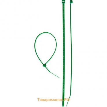 Стяжки кабельные "ЗУБР" зеленые КС-З1, 2.5 x 150 мм, нейлон, 100 шт.