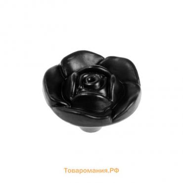 Ручка кнопка ТУНДРА Rose 01, черная