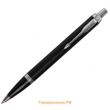 Ручка шариковая Parker IM Essential K319 Matte Black CT М 1.0 мм, корпус из латуни, синие чернила