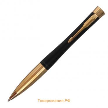 Ручка шариковая Parker Urban Core K314 Muted Black GT М, 1.0 мм, корпус из латуни, синие чернила