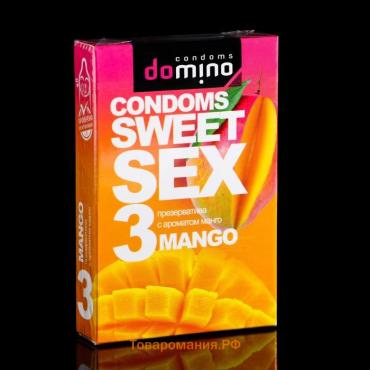 Презервативы Domino sweet sex mango,3 шт.