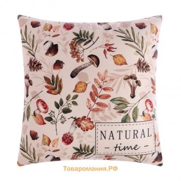 Подушка  "Natural time" 40х40 см, 100% п/э