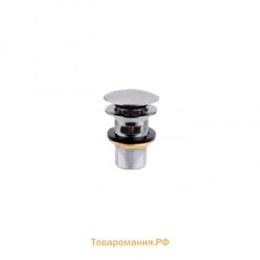 Донный клапан Dikalan K65-2, для раковины, d=1 1/4", нажимной, хром