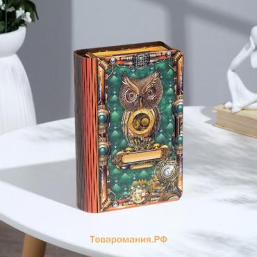 Книга-шкатулка "Сова",  19,5х13х4,5 см