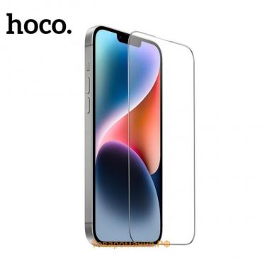 Защитное стекло Hoco для Iphone 15 Plus / 16 Plus, Full-screen, 0.4 мм, полный клей