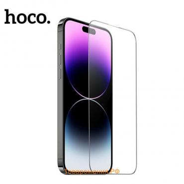 Защитное стекло Hoco для Iphone 15 Pro, Full-screen, 0.4 мм, полный клей