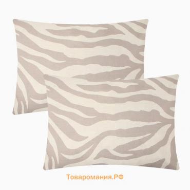 Комплект наволочек  Beige zebra, 50х70 см - 2 шт., бязь